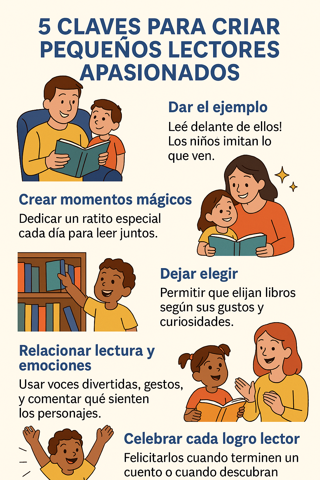 Estrategias para fomentar el hábito de la lectura en los niños 3 Infografia